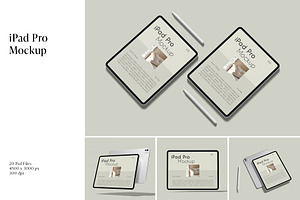 iPad Pro Mockup, an iPad Mockup by Graphicbars