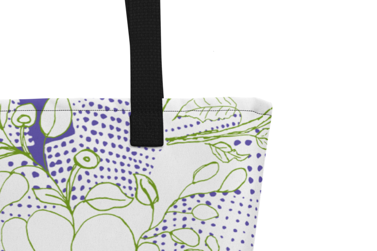 Floral Disruption – Green & Violet, an Illustration by kraalikaacreations (Photo 6 of 7)