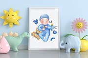 Newborn watercolor set, a Technology Illustration by Lososenok (Thumbnail 7 of 11)