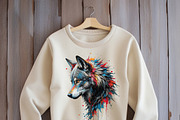 Dynamic wolf head in profile., an Animal Illustration by yod67 (Thumbnail 6 of 10)
