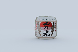 Japanese Sake Barrels