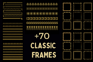 +200 Mega Bundle frames and borders