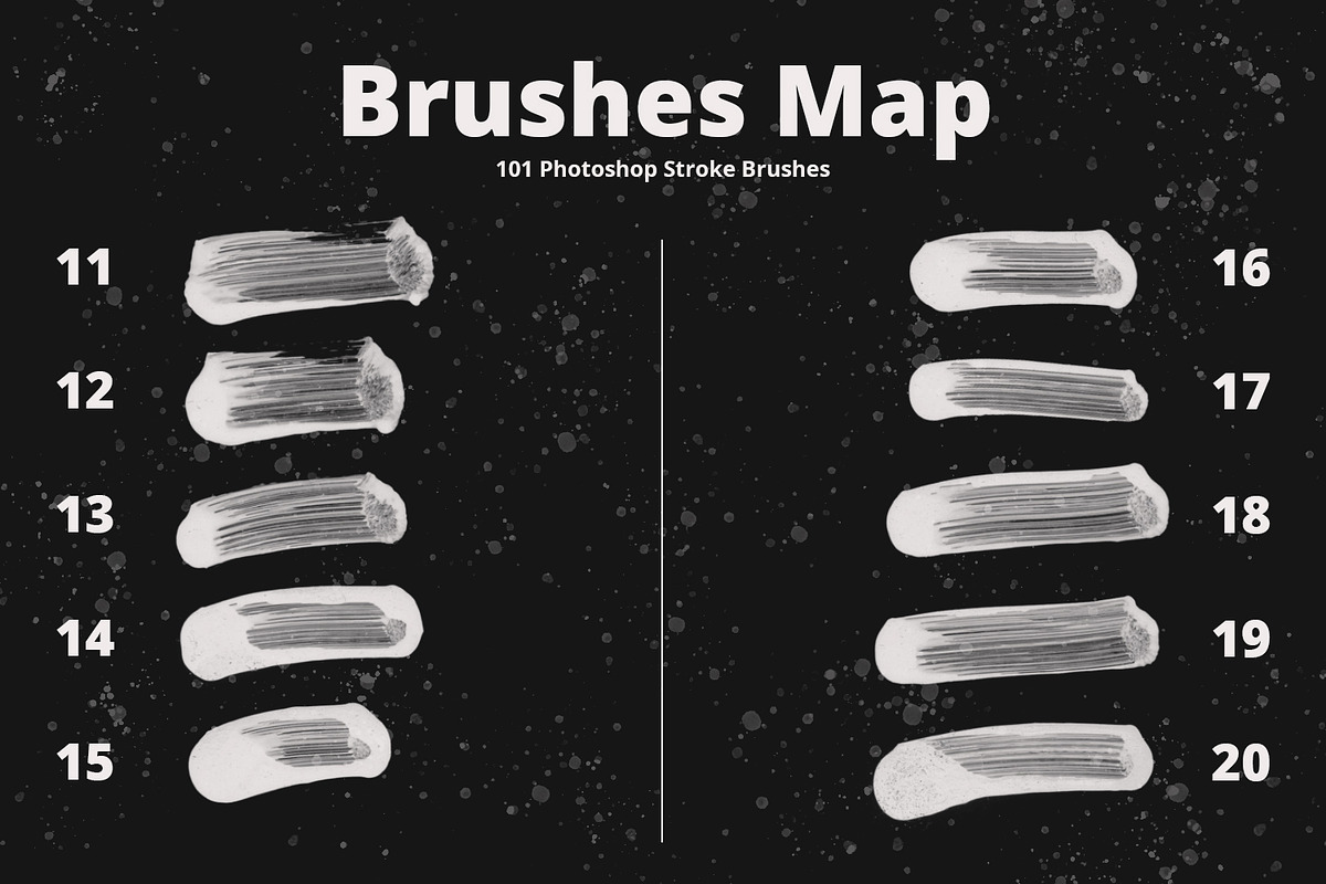 101 Photoshop Paint Stroke Brushes, a Brush Add-On by Graphicfresh (Photo 4 of 14)