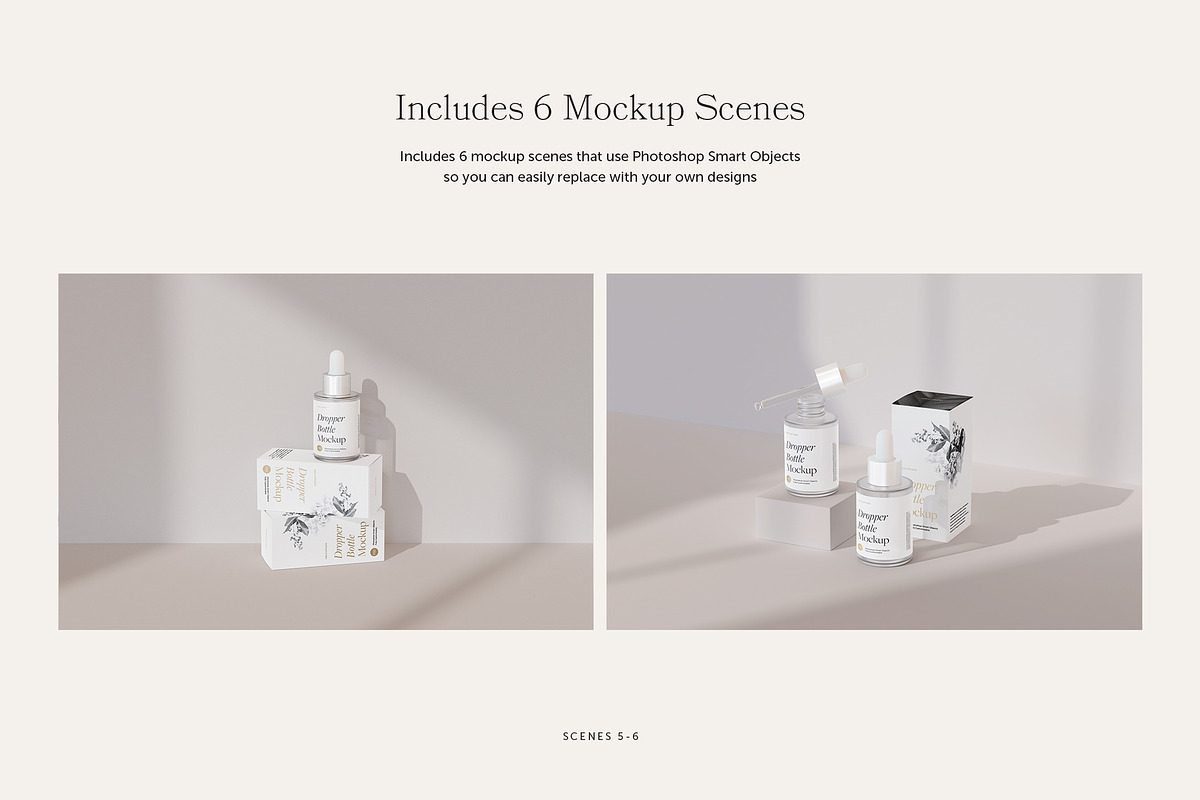Frosted Glass Dropper Bottle Mockups, a Packaging Mockup by Wildfield Studio (Photo 4 of 13)