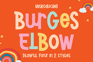 Burges Elbow - 2 Playful Font, a Sans Serif Font by PutraCetol Studio