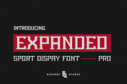 Expanded Pro - Sport Display Font, a Sans Serif Font by Kincrev Studio (Thumbnail 1 of 5)