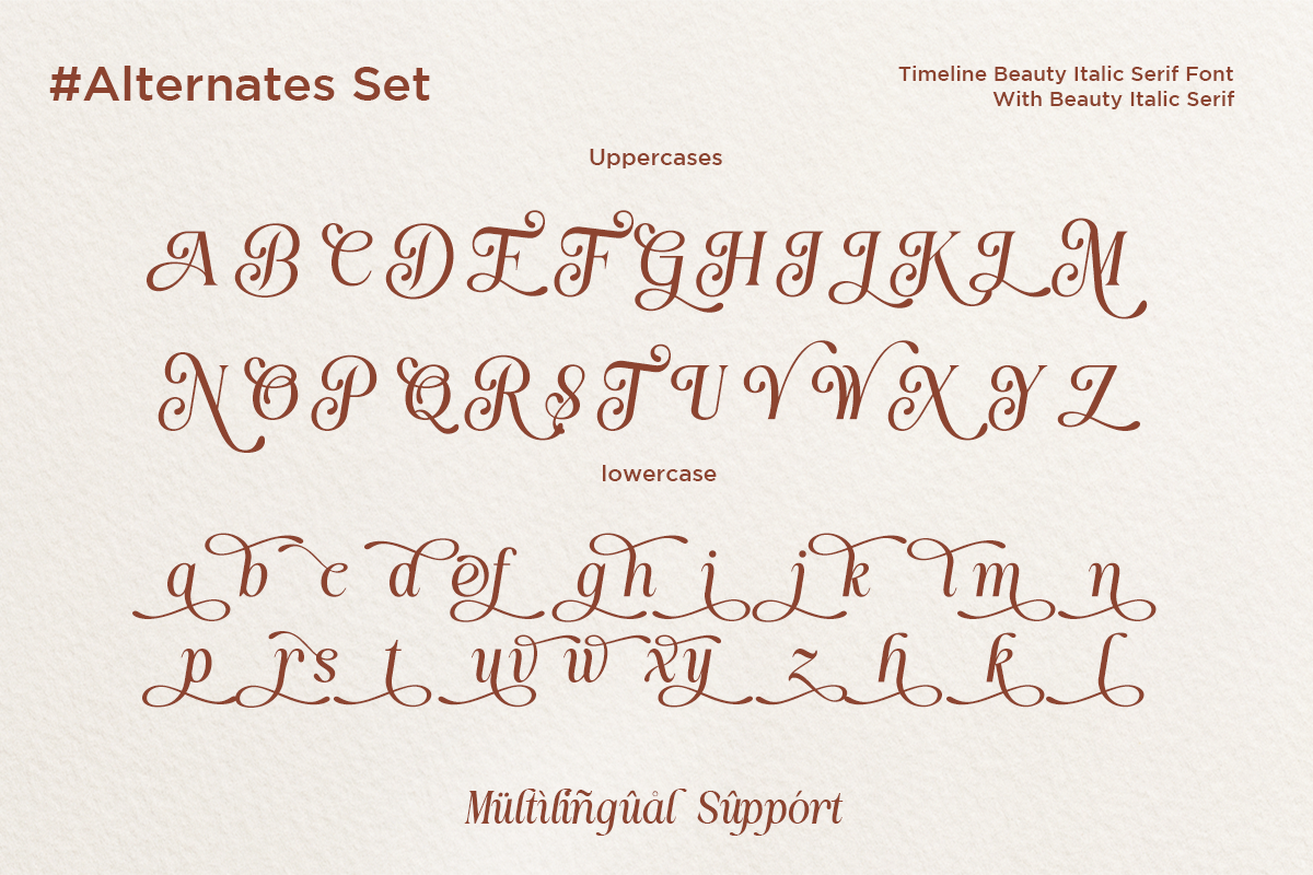 Timeline - Beauty Italic Serif Font, a Serif Font by Say Studio (Photo 10 of 10)