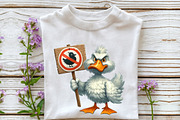 Quirky Grumpy Duck Clipart, an Illustration by Rose Art (Thumbnail 4 of 7)