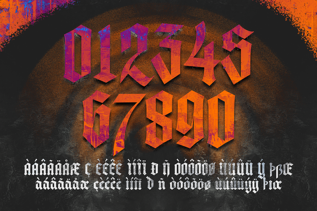 Dark Heritage – Modern Blackletter, a Blackletter Font by Almarkhatype (Photo 8 of 11)