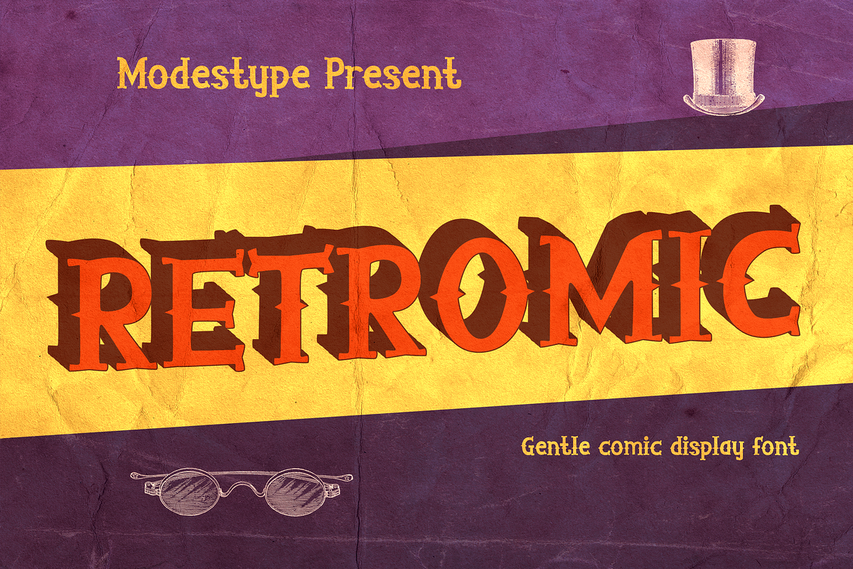 Retromic - Gentle Comic Font, a Sans Serif Font by Modestype Studio (Photo 1 of 11)
