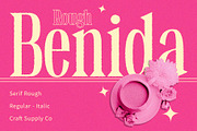 Benida Rough, a Serif Font by Craft Supply Co. (Thumbnail 1 of 8)