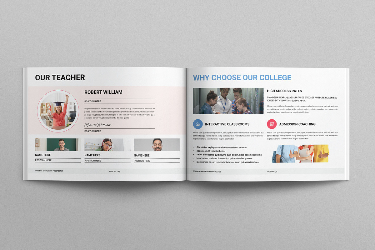 University Brochure Landscape, a Brochure Template by E-Type (Photo 4 of 7)