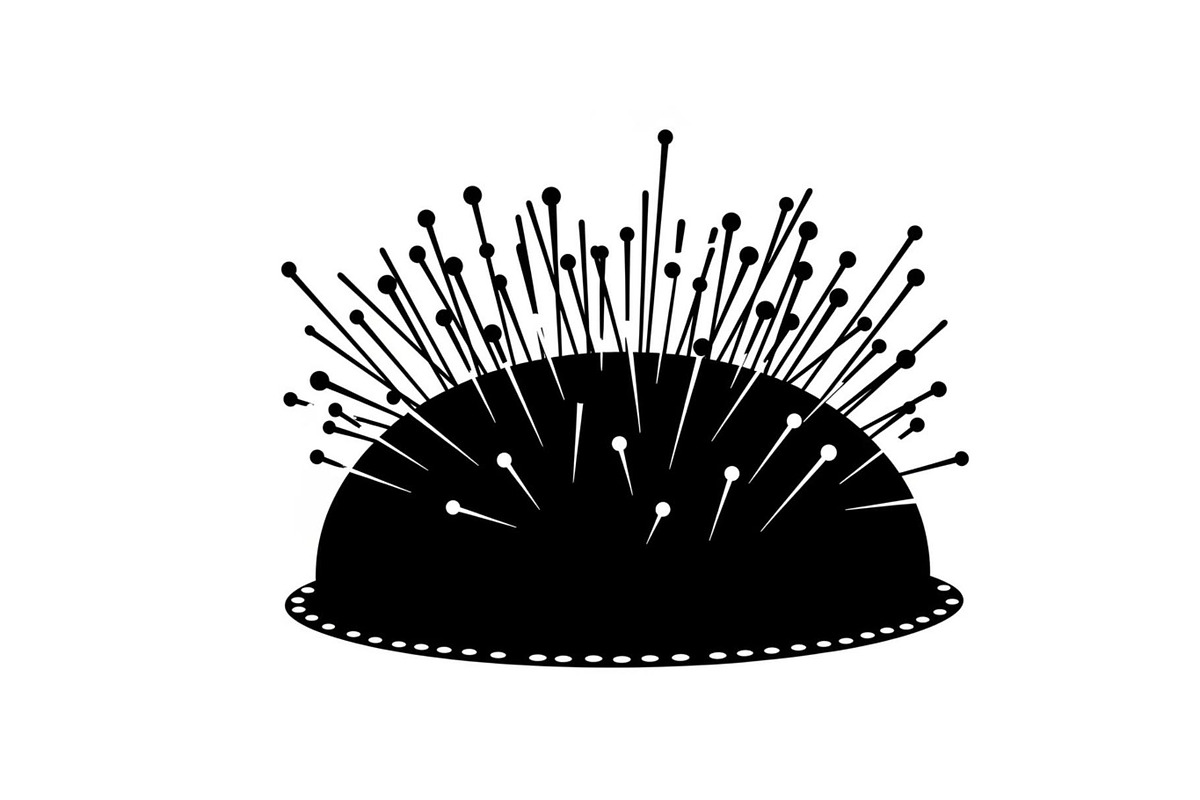 Sewing Pin Cushion Silhouette, an Illustration by hafijul (Photo 6 of 14)