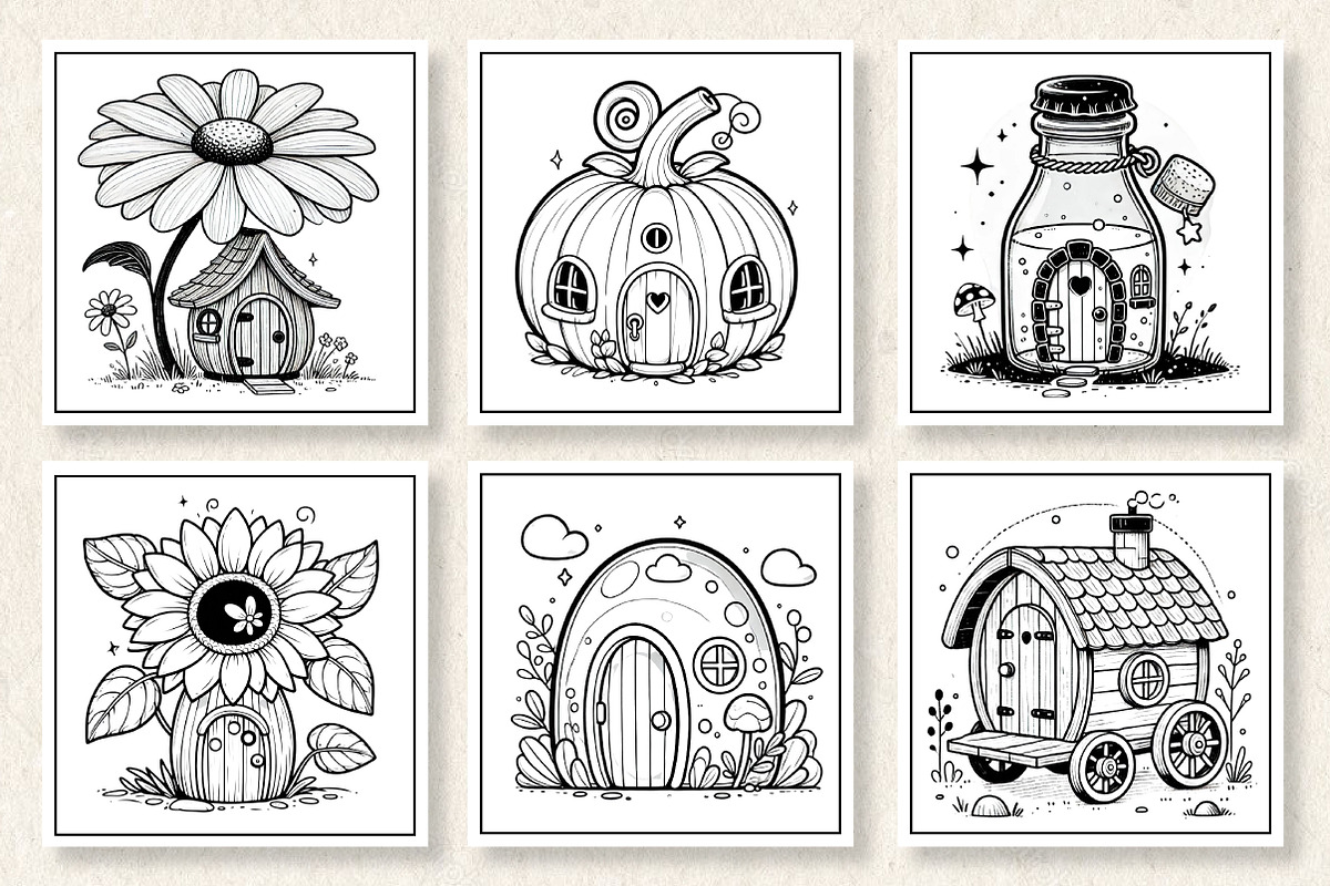 Fantasy Fairy Homes Coloring Book, an Arts & Entertainment Photo by Wow Magic (Photo 2 of 3)