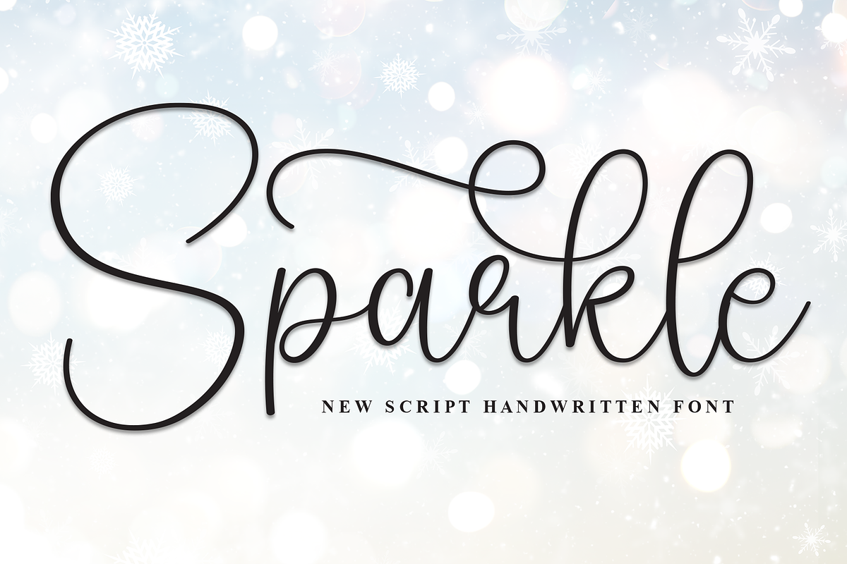 Sparkle | Script Font, a Handwritten Font by Scratchones (Photo 1 of 9)