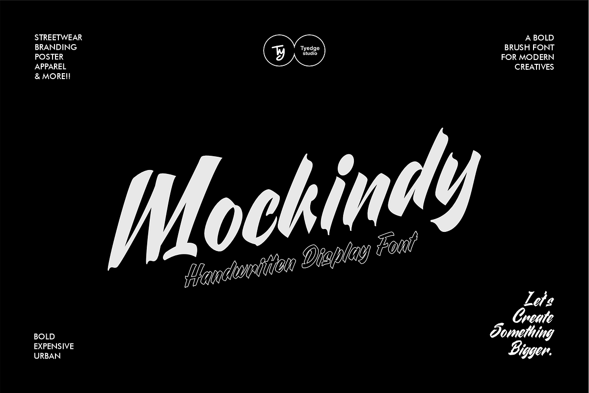 Mockingdy - Handwritten Display Font, a Script Font by Tyedge Studio (Photo 1 of 8)