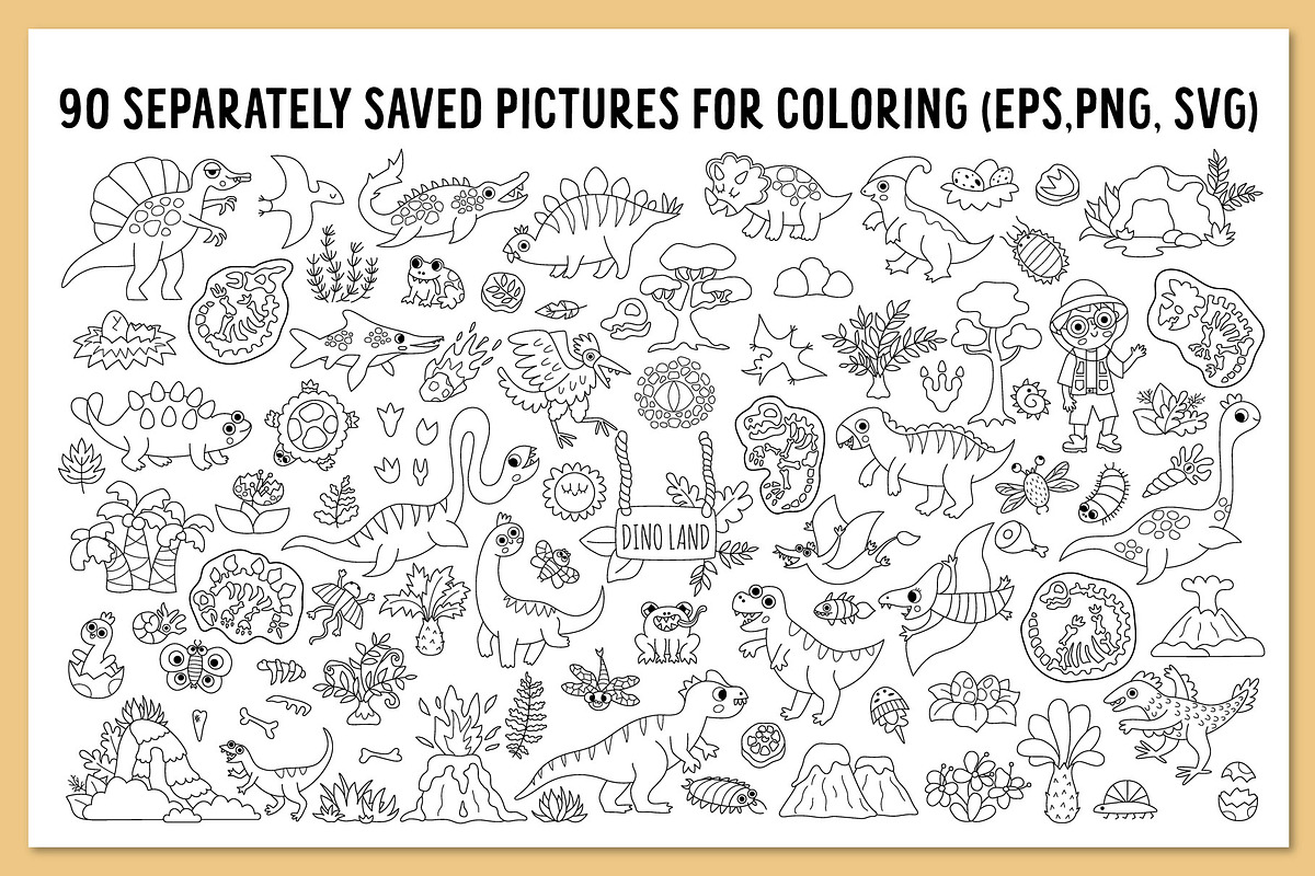 Dinosaur coloring games for kids, an Education Illustration by Lexi Claus (Photo 13 of 17)