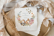 Vintage Forest. Watercolor clipart, an Animal Illustration by Ooh Lily (Thumbnail 11 of 22)
