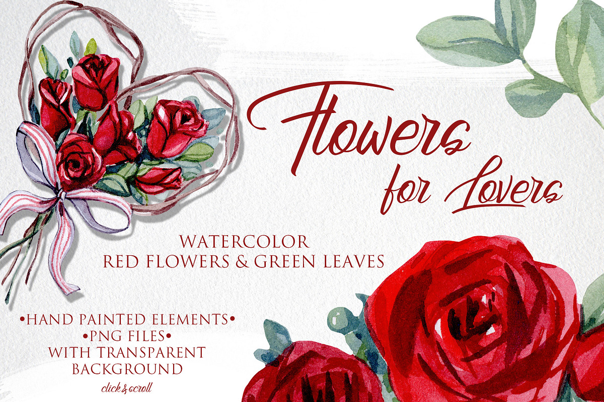 Watercolor Valentine Day Collection, a Food Illustration by S_ARTLOVE (Photo 7 of 10)