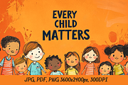 Every Child Matters | Orange T-Shirt, an Illustration by DesignHub (Thumbnail 2 of 3)