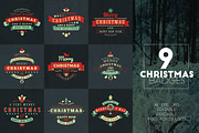 Set of 9 Christmas Badges, a Branding & Logo Template by AntartStock (Thumbnail 3 of 3)
