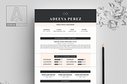Modern Resume Template Perez, a Resume Template by AdeevaResume (Thumbnail 3 of 4)