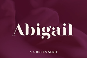 Abigail A Modern Serif