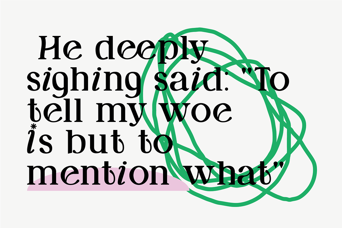 Mystic and Achilles Art Font, a Font by Emma Make (Photo 2 of 7)