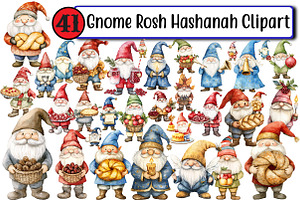 Gnome Rosh Hashanah Clipart, an Illustration by Design Market