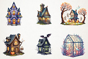 Halloween Magical House Sublimation, an Illustration by RobertsArt (Thumbnail 3 of 7)