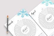 Monthly Habit Tracker Bundle Pack, a Stationery Template by Design Zone (Thumbnail 3 of 6)