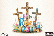 He Is Risen Cross Clipart, an Illustration by DreamCafeArt (Thumbnail 1 of 7)