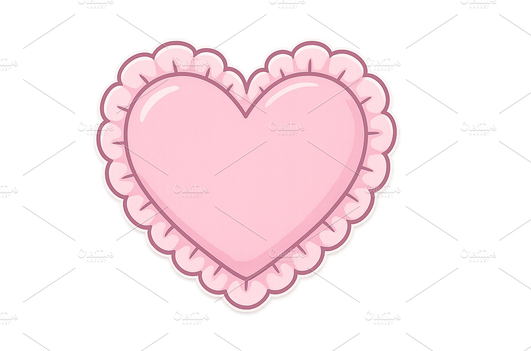 Pink heart-shaped decoration with, an Arts & Entertainment Photo by ZinetroN