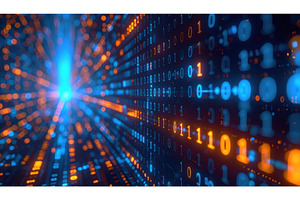 A stream of glowing binary code, a Technology Photo by Igor Tichonow