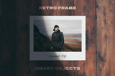 Vintage Frame Mockups on Wood Table, a Pens & Pencil Mockup by Design Squad