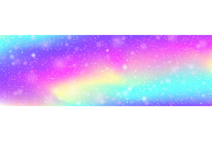 Unicorn Background. Pink Rainbow, an Illustration by Holo Art