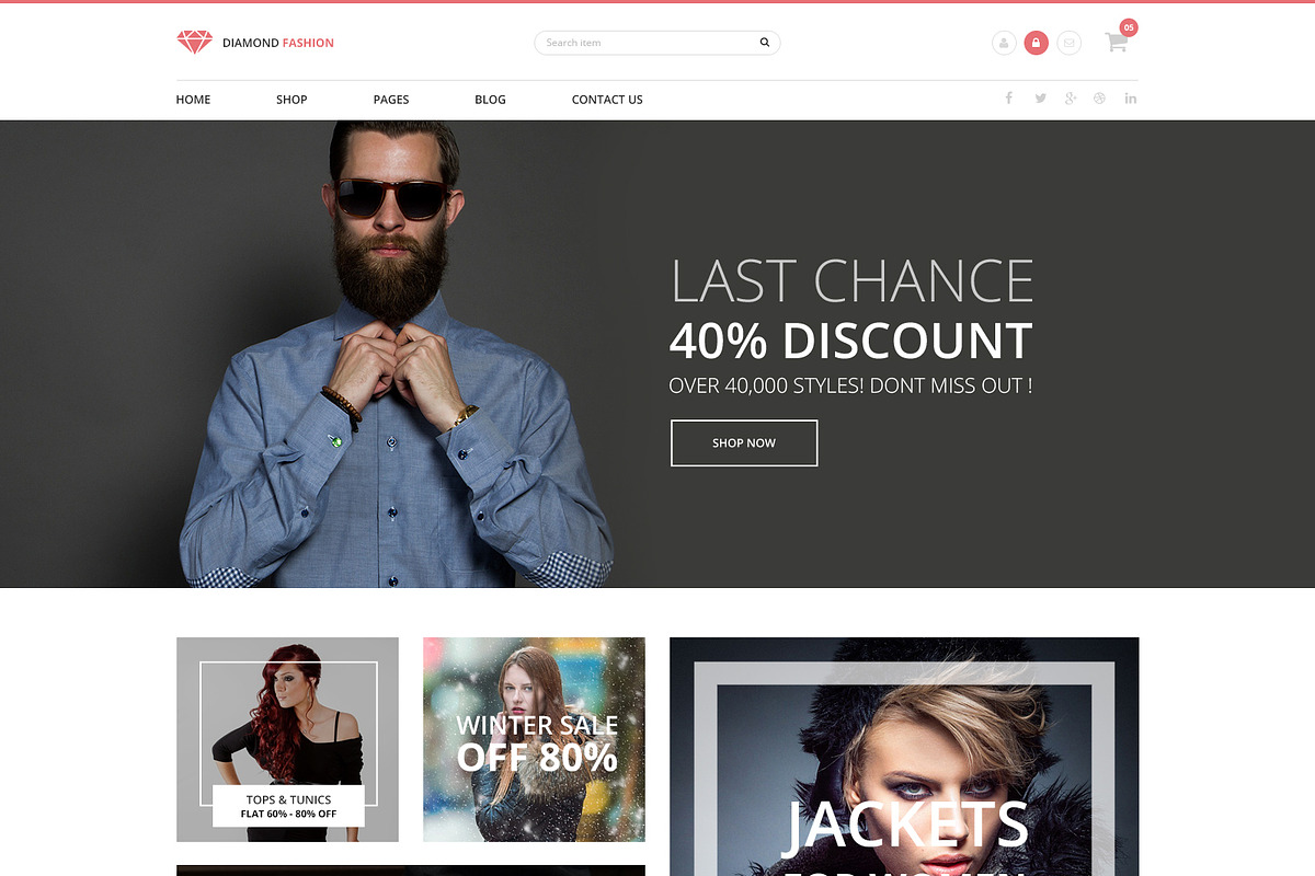 Fashion- eCommerce PSD Template, a Websites & App Template by WebbyTemplates (Photo 3 of 11)