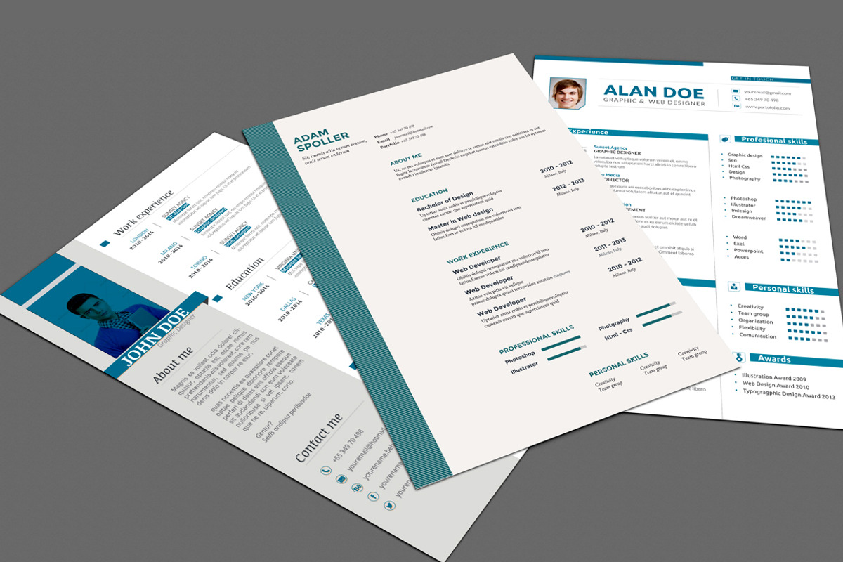 Resume Bundle, a Resume Template by sz81 (Photo 3 of 3)