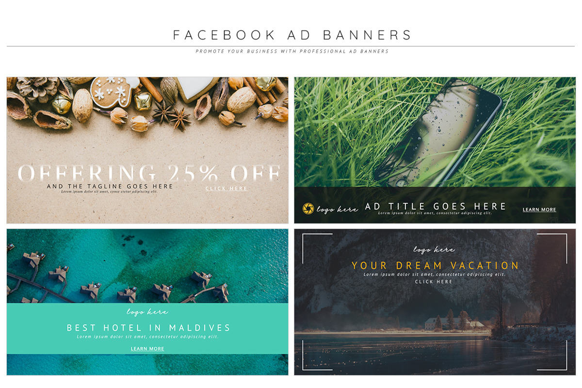 Facebook Ad Template Pro Pack, a Social Media Template by pmvch (Photo 9 of 10)