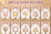 First Birthday Banner Canva Template, a Marketing Template by KennedyStudio (Thumbnail 6 of 10)
