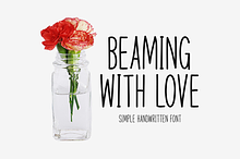 Beaming With Love Typeface