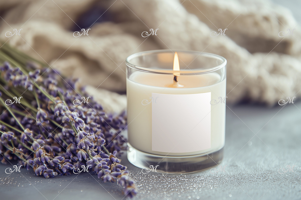 Candle in Glass with a Label Mockup, a Household Mockup by Maddy's Art & Mockups (Photo 2 of 3)