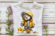 Autumn Teddy Bear Clipart Set, an Illustration by OK Design (Thumbnail 6 of 6)