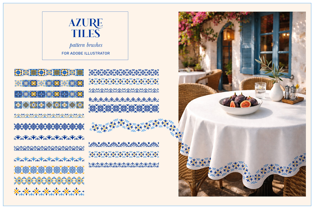 Azure Tiles Patterns & Brushes, a Pattern Graphic by Marish (Photo 5 of 9)