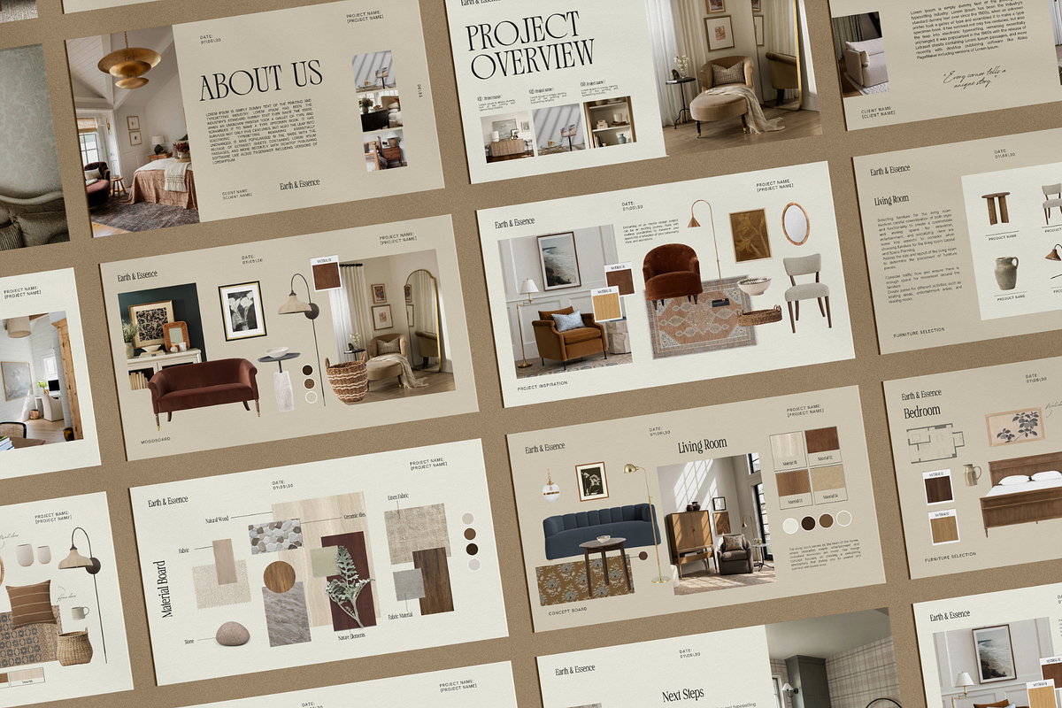 Interior Design Presentation Canva, a Presentation Template by Amaré Creative (Photo 5 of 10)