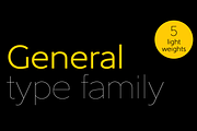 General Font Family, a Sans Serif Font by Juraj Chrastina (Thumbnail 1 of 5)