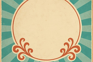 Retro circus pattern with vintage mockup and copy space, suitabl, a Photo by Dvoevnore photos