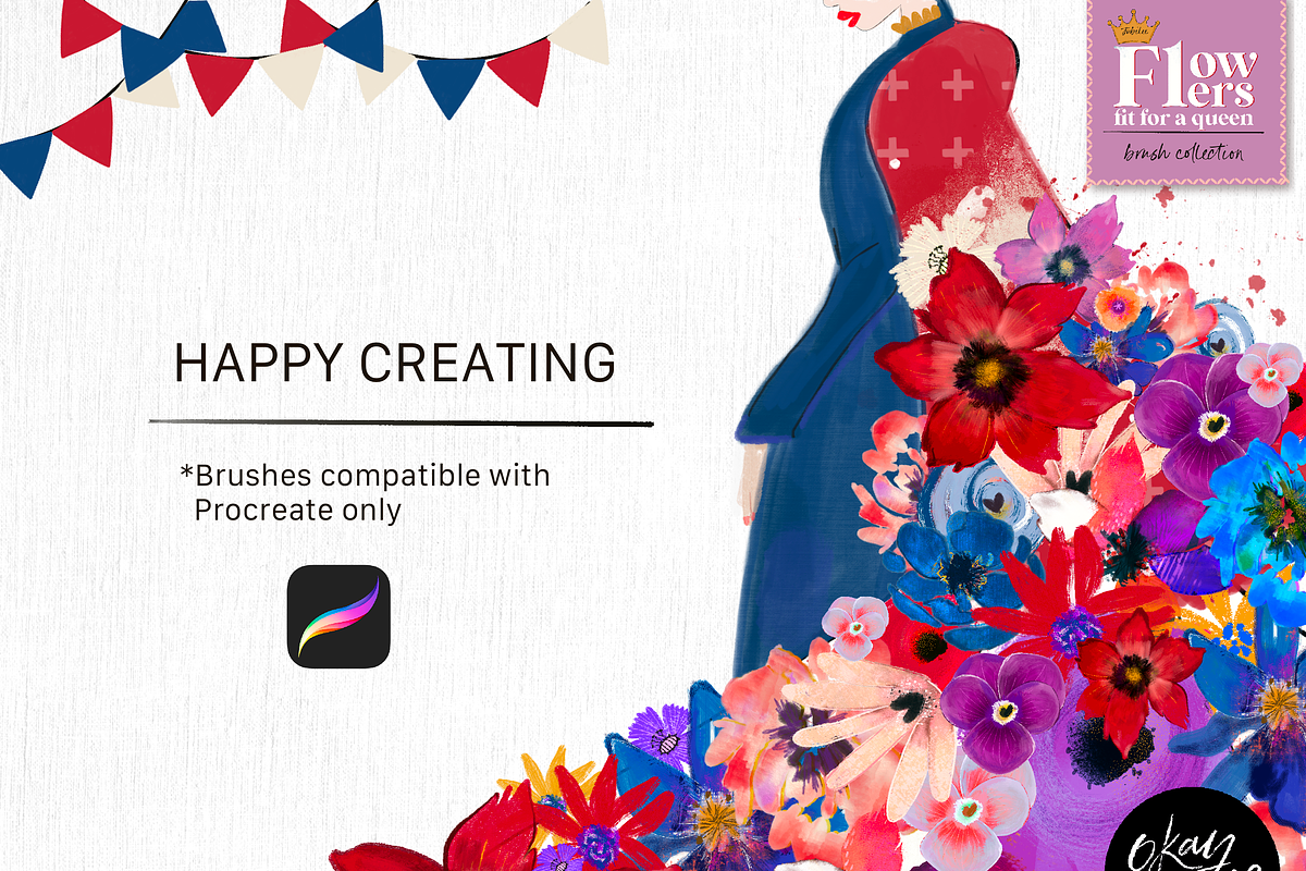 SALE: Jubilee Procreate Brushes, a Brush Add-On by OkayAnnie Designs (Photo 13 of 13)