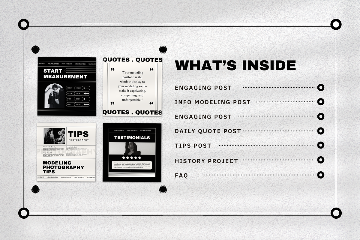 120 Modeling Portfolio Instagram, a Social Media Template by Branding Victory STD (Photo 2 of 10)