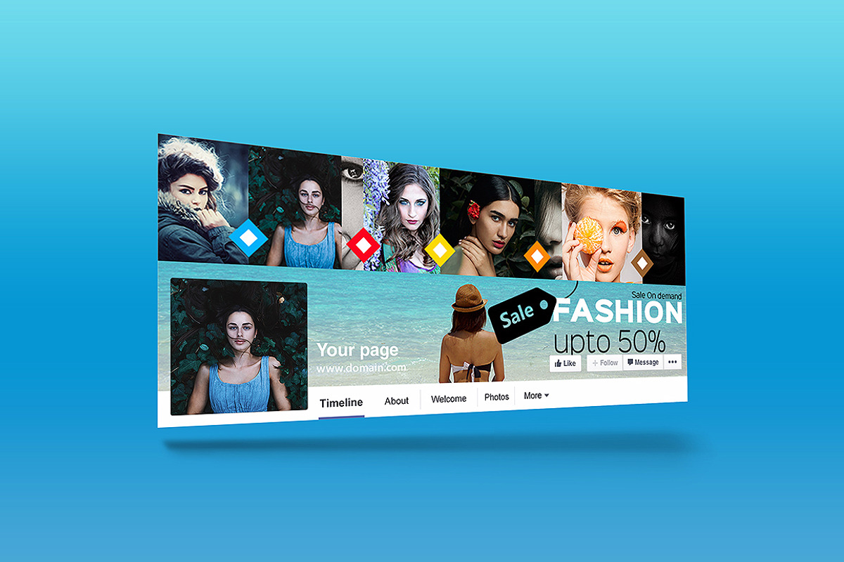 Fashion Sale Facebook Cover/Banner, a Templates & Theme by Minimalist Studio